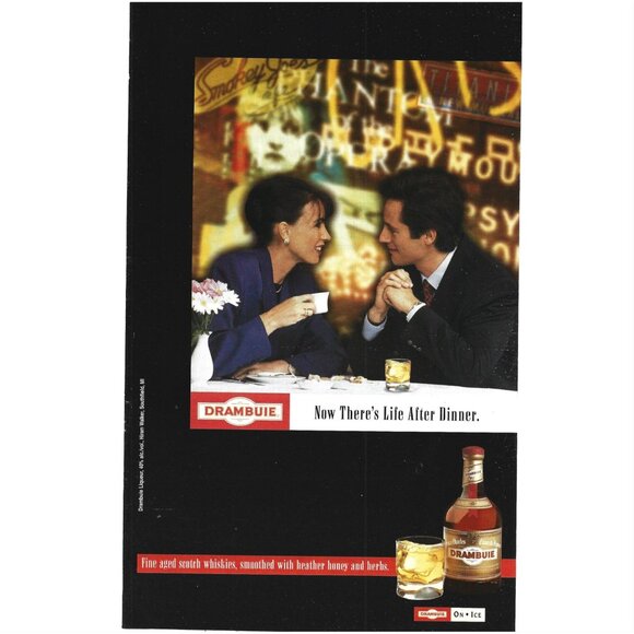Vintage Drambuie Advertisement A Couple Enjoying Whiskey 1997 Print Ad - Picture 1 of 2